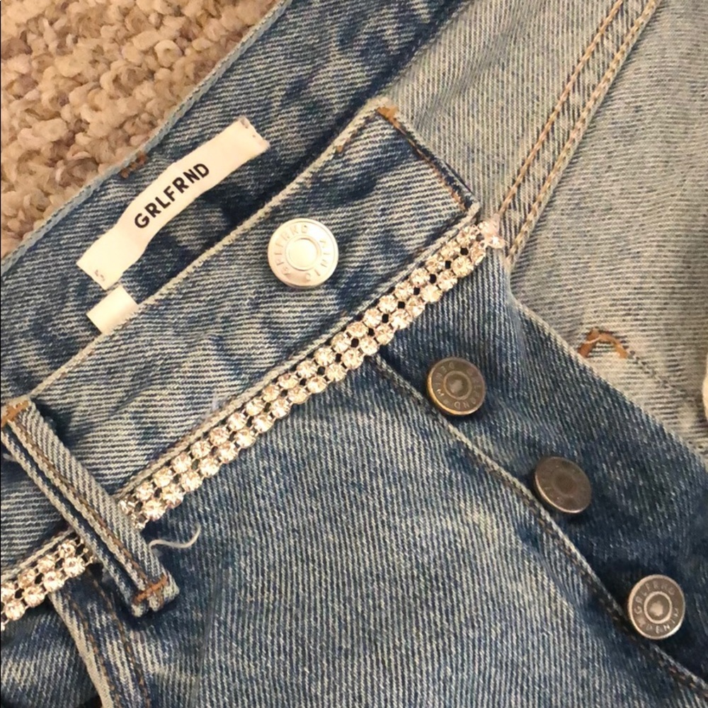 GRLFRND rhinestone Karolina skinny jeans size 28 - Picture 4 of 7